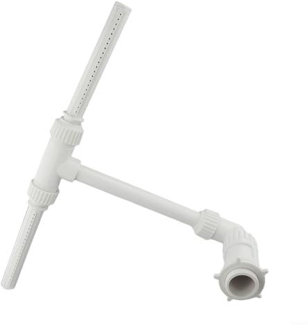 babominimer Spruzzatore regolabile a cascata per piscine interrate e fuori terra, doppio spruzzo, in PVC, con per una facile installazione, 40,5 x 39,5 x 18,5 cm,