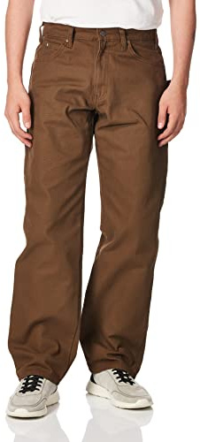 Dickies - - DU336 Sablé Jean Carpenter Duck, 30W x 30L, Rincé bois Brown