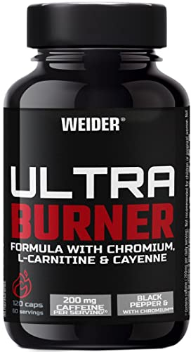 Weider Nutrition Quemador de Grasa, Vegano, Gluten Free, 120 Cápsulas, Pack de 1