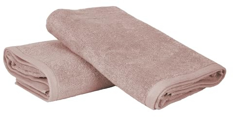 Ruggeri - Set 2 Teli Doccia e Bagno 70x140 cm - 100% Puro Cotone Extra Morbido - Collezione Asciugamani - Let's Color! (Rosa)