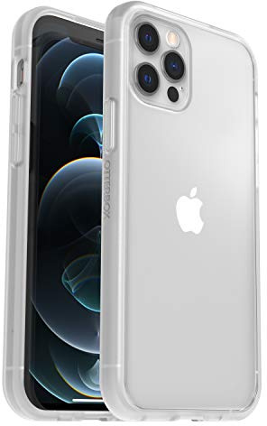 OtterBox Sleek Series Case, Shockproof, Drop proof, Ultra-Slim, Protective Thin Case, Tested to Military Standard, No Retail Packaging, Clear, iPhone 12 / iPhone 12 Pro