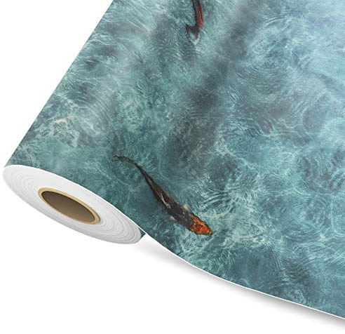 KARAT PVC CV Vinylboden | Linoleum Bodenbelag Meterware für Küche, Flur viele Längen & Motive & Größen (100 x 100 cm, Koi)