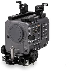 Tilta Gabbia per fotocamera compatibile con Sony FX6 Basic Kit Film Making Rig con maniglia per gabbia per fotocamera, piastra di base a sgancio rapido, piastra superiore multifunzionale ES-T20-A