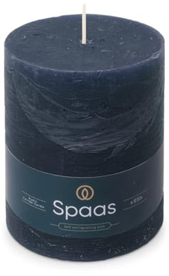 Spaas Rustikale Stumpenkerze 100/130 mm 95Std. - Dunkelblau