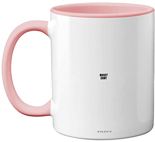 Stuff4 Nosey C**t Mug, Fun Sarcastic Gifts for Work Colleagues | Crude Rude Xmas Gift, Novelty Christmas Mug for Friends, Funny Secret Santa Gifts