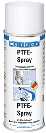 WEICON PTFE Spray 400ml | Trockenschmiermittel mit Antihaft-Effekt | fettfrei | Weiß