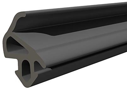 Seiletech.de Joint de fenêtre | S-1559 | 15 m | aluplast PVC fenêtre caoutchouc | noir | Joint profilé | Joint d'étanchéité en caoutchouc pour fenêtre en plastique