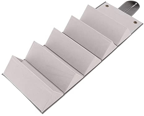 Duokon Estuche Organizador de Gafas de Sol, Soporte Plegable para Gafas con Múltiples Ranuras Joyería Multifuncional Almacenamiento de Viaje para Hombres y Mujeres Gafas (Gris)