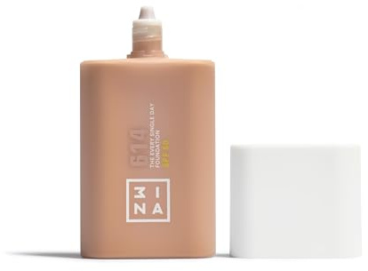 3INA - The Every Single Day Foundation SPF 50 614 - Base de Maquillaje | Con SPF 50 & Niacinamida - Fórmula ligera - Modulable - Cobetura ligera a media - Vegan - Cruelty Free - Medio Frío