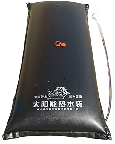 Fadiadem Sac de Douche Solaire de Jardin, Sac de Douche de Camping à Chauffage Solaire avec Tuyau Amovible et Pommeau de Douche, Réservoir de Stockage d'eau Multifonctionnel Récipient de Baril d'eau