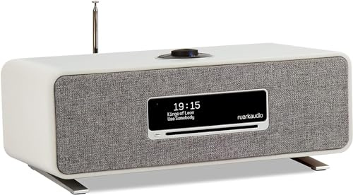 RUARK AUDIO R3S Compact Music System (Soft Grey) with DAB/DAB+ / Internet Radio/CD Player/Bluetooth/WiFi/Spotify Connect/Deezer/ Music