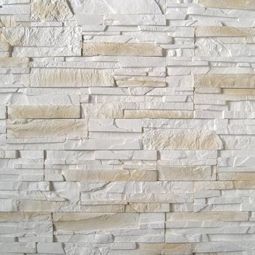 Revestimiento imitación piedra mezcla beige yeso 0.72 m2