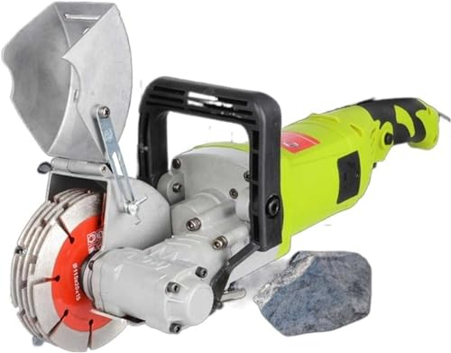 ZJGFCB Masonry Cutter Wall Cutter 4000 W, 7500 Rpm, Groove Depth/Groove Width Up to 33 Mm, Electric Wall Chaser Slotted Cutter Wall Slotting Machine + 5 Saw Blades