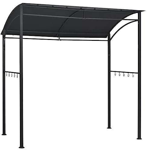Festzelt Shelter Pavillon Weidezelt - BBQ-Pavillon 215x150x220 cm Anthrazit Stahl für Events Terrasse Party Camping