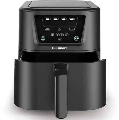 Cuisinart XL 7.6L Single Air Fryer, Compact Max 7-in-1 - PFAS Free - Chemical free cooking - 36 Percent slimmer footprint - Air Fry, Roast, Grill, Bake, Dehydrate, Max Crisp, Keep Warm-Dishwasher Safe