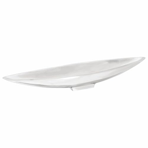 vidaXL Corbeille de fruits Argenté 53 x 9 x 10 cm Aluminium | La forme oblongue et stylée donne un côté tendance, Fait en aluminium haut de gamme pour durer longtemps,