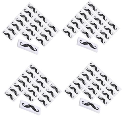 Beaupretty Pegatinas Herramienta Tool Depilacion Aerosol De Depilación Tinte Gel Suministros Para Depilar La Nariz Calcomanías Removedor De Barba Páginas Black 50 Piezas*4