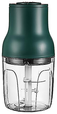 Shaved Ice Machine, Multifunctional ice Crushing Machine Shaved ice Machine Household Glass Small Smoothie Machine Crushed ice supplementary Food Electric Meat Grinder Ice Crusher(Green)