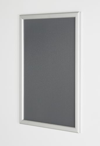 DisplayLager Alu-Klapprahmen - 20 mm - A1 - Silber, faltbar, ideal für A1 Poster, 62,3 x 87 x 1,5 cm, Aluminium