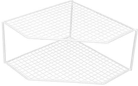 Yardenfun Corner Shelf Organizer for Kitchen Multi Function Pan Rack Space Saving Storage for Pots Cutlery and Bowls Kitchen Accessories for Compact Spaces