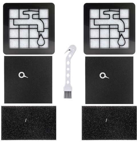 Pack de 2 filtros XV1220/01 para aspiradora sin bolsa Philips serie 2000 | Como XB2140, XB2022, XB2062, XB2122, 2 filtros de motor lavables, 2 espumas y 2 filtros de aire de escape
