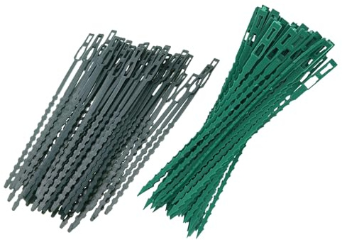 SHINEOFI 300 Pezzi Cinghie Da Giardinaggio Cinghie Per Legare Arbusti Di Legatura Degli Arbusti Cravatte Da Giardino Multifunzione Robusti Per Legare Le Piante Green Pp