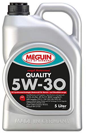 Meguin Megol Quality SAE 5W-30 | 5 L | Synthesetechnologie Motoröl | Art.-Nr.: 6567