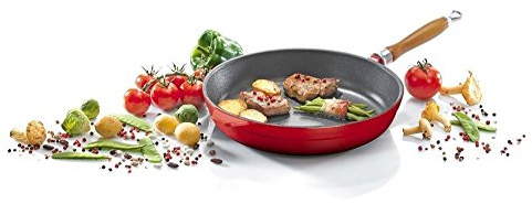 Karl Krüger 75024 Vulcan Eisenguss-Pfanne 24 cm, rot