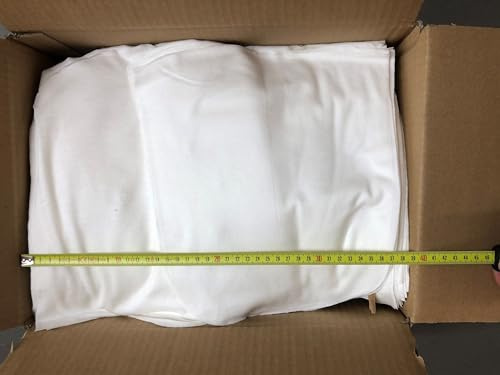 HERMKO 713 10kg Große Stoffreste aus 100% Baumwolle Putzlappen, Farbe:weiß