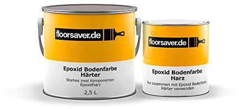 Floorsaver Epoxid Bodenfarbe für Garagen - Hellgrau, 2,5L