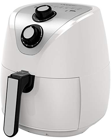 Xyanzi dianzhuguo Friggitrice Ad Aria Compressa per Fritture Salate 3.4L Rivestimento Antiaderente Con Ricetta 1230W-bianco/Nero [classe Energetica A +] (colore : Bianca)