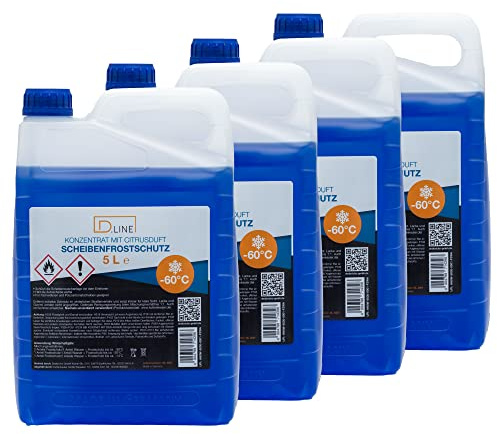 D.LINE Premium Scheibenfrostschutz Konzentrat, 4er | Citrusduft, -60°C