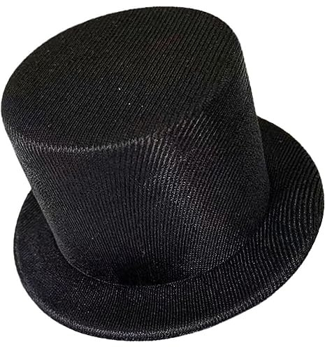 NUOBESTY Weinkappen Schwarze Mini-Zylinder Mini-Zylinder Zum Basteln Puppenhut-Zubehör DIY-Schneemann-Hüte Kleine Bastelprojekte Weinflaschenverschlüsse