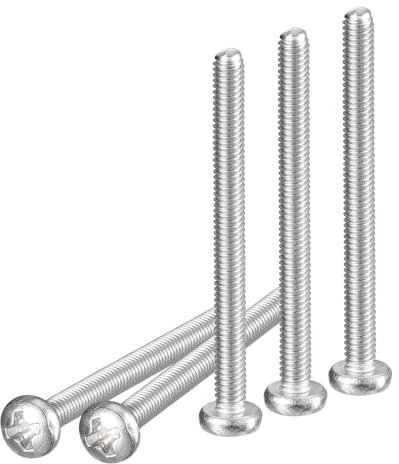 DTGN M2.5x30mm Viti a Testa Cilindrica, 100pz in Acciaio Inossidabile 304, Attacco Phillips, Filettatura Metrica Grossa, Finitura Lucida, Kit di Viti Bulloni