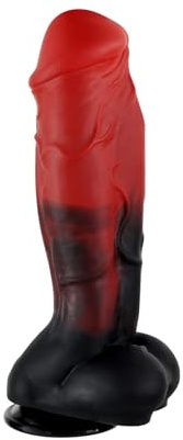 20cm Gode Épais Réaliste Jouets sexuels pour Femme,4,6cm Diamètre Stimulateur Clitoridien Vagin Anal et Point G en Silicone Souple avec Ventouse,Gros Pénis Bite Masturbateur pour Couple Homme