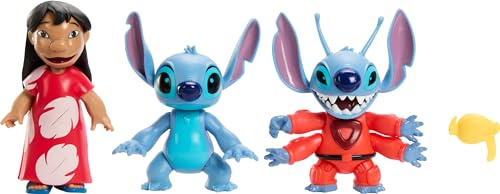 Mattel Disney Pixar Storytellers Figura de Acción Lilo y Stitch Paquete de 3 para niños de 4 años en adelante