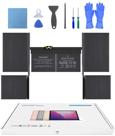 ASMARK Akku für MacBook A1534, 12 Zoll, 2015-2017, A1527/A1705 Batterie | A1527/A1705 Akku Modelle, 7.56V 4900mAh 37Wh, EMC 2746/2991/3099, bis zu 1000 Zyklen, Werkzeugset, Installationsanleitung