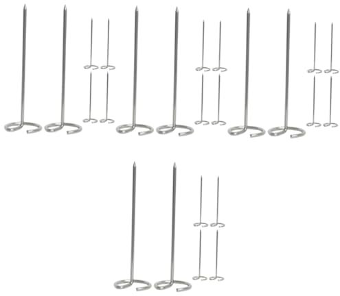 BESPORTBLE Lot De 4 Brochettes Verticales En Acier Inoxydable Pour Barbecue Pour Friteuse À Air Viande Brochettes Poulet Fruits Et Légumes 6 Pièces X 4