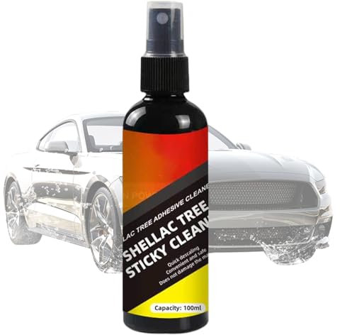 Kleberentferner Spray - 100ml Auto Außenreinigung, Umzug von Flecken und Aufklebern | Leistungsstarkes Reinigungsspray für Aufkleber für Stoßstange, Baumharz, Exkrem