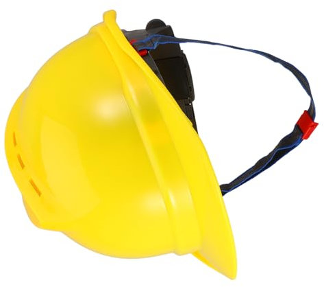 SEWOART Schutzhelm Gelb Sicherheitshelm Ratschenhelm Für Sommerbaustellen Kopfschutz Für Männer Und Frauen Gelb Belüftung Uv-Schutz