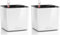Lechuza Cube Glossy 14 weiß-highgloss 13510 (Packung mit 2)