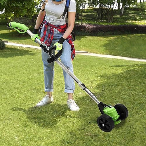 Tagliaerba a batteria da 200 W, tagliaerba elettrico con batteria, tagliabordi per cortile, parco, verde