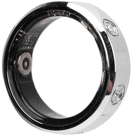 Garsent Smart Ring, Health Smart Ring mit Eingelegenem Strass für Männer Frauen, Mehrere Sportmodi, Bluetooth IP68 Water Proof Fitness Tracker für Sport, Schlaf, Fitness (10#)