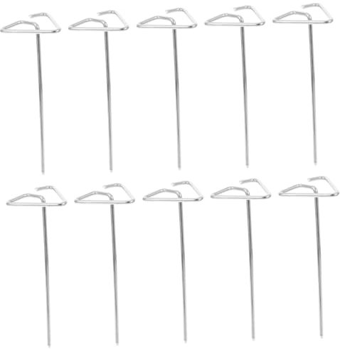 Outanaya 10Pièces Brochettes Acier Inoxydable pour Friteuse à Air de Pratiques et Durables pour Barbecue Compatibles avec Four Électrique pour Viande Fruits