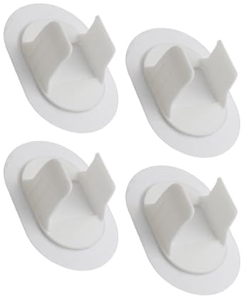 Lot de 4 colliers de serrage en plastique pour tuyau de vidange de machine à laver, sans trou mural, pour machines à laver, climatiseurs et tuyaux d'air