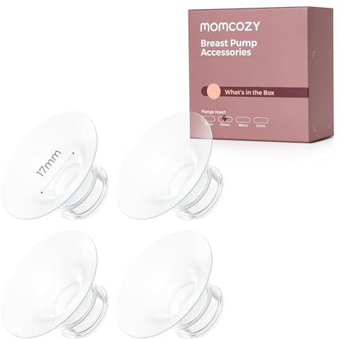 Momcozy Breast Pump Flange Insert 17mm, Only for Momcozy M5/M6/M9, 4PC