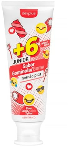 Lot de 4 dentifrices pour enfants à partir de 6 ans - Saveur bonbon