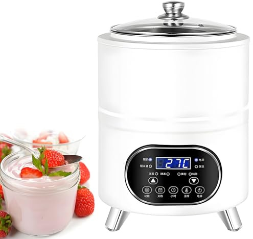 QuinteZhenTially Macchina Yogurt Multifunzione,Macchina Fermentazione Yogurt Commerciale,Yogurtiera Grande capacità,Yogurtiera Professionale,per Produzione Yogurts Grandi Quantità White-12L
