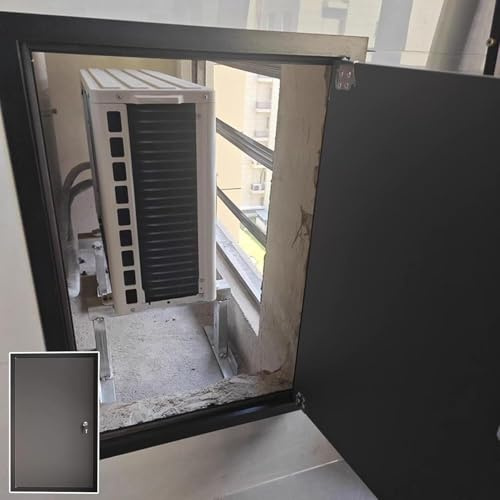 CucCe VVS-åtkomstdörr Åtkomstpanel VVS kanalåtkomst Servicedörr Aluminium for krypgrunder, vindslucka Vägghålsskydd med nyckelspärr(40x60cm/16x24in)