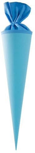 goldbuch 97 828 97828 Bastelschultüte, Rohling zum Selbstgestalten mit Filzverschluss, Schultüte 70cm, Zuckertüte zur Einschulung, für Einschüler, Schulkinder & Berufsanfänger, Hellblau